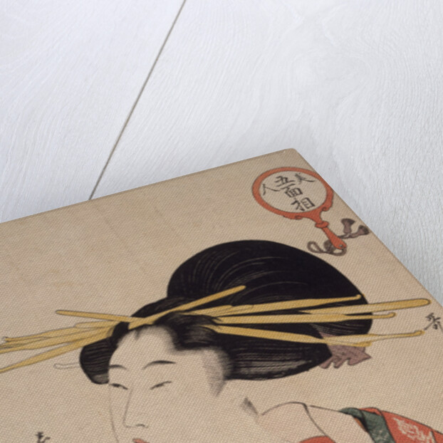 Kiseru o motsu onna, Woman holding a pipe by Utamaro Kitagawa