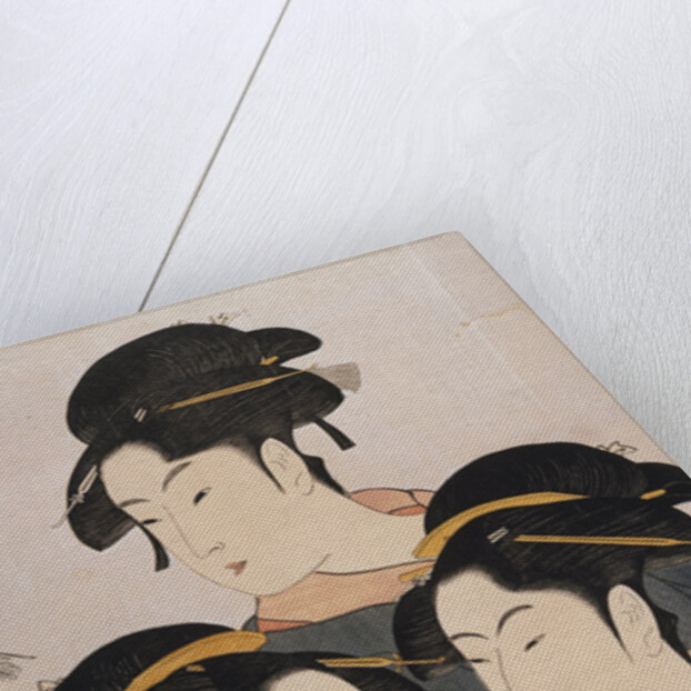Tôji san bijin, Three beauties of the present day by Utamaro Kitagawa