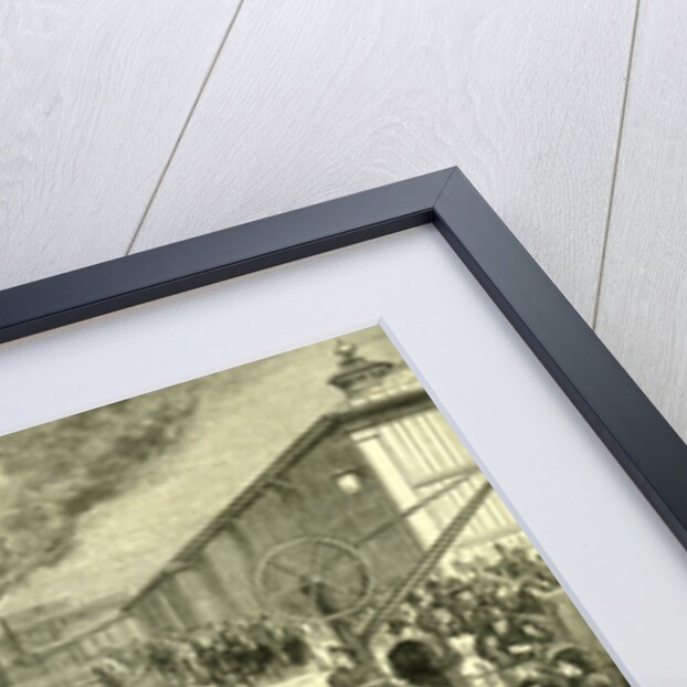 Glasgow Broomielaw UK 1880. Early Morning Departure of the Highland Steamer Columba by Anonymous