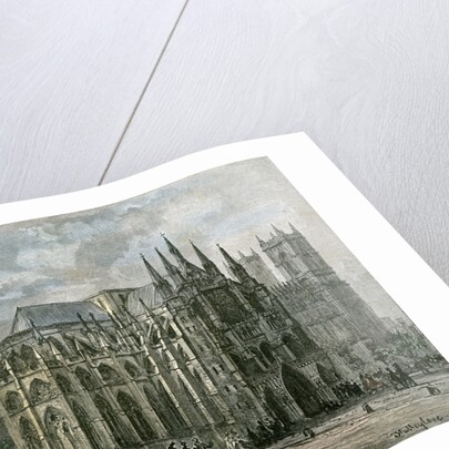 London Westminster Abbey 19th Century Church Street by Anonymous