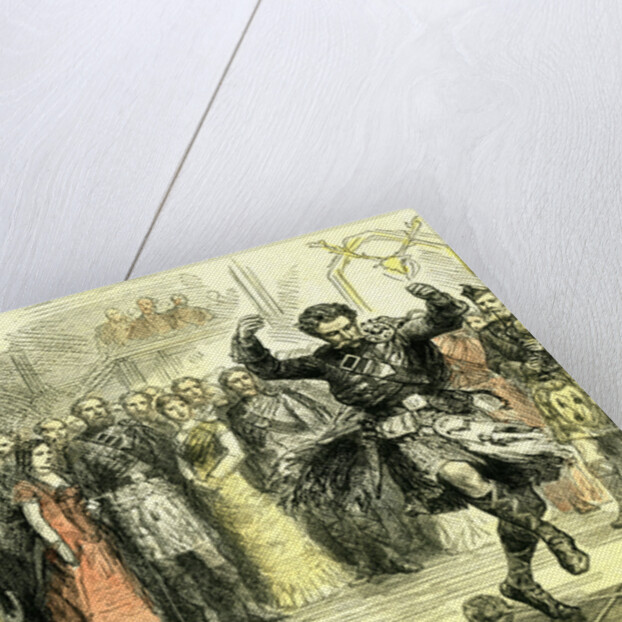 The Court in the Highlands Scotland 1880 a Sword Dance Scotland by Anonymous