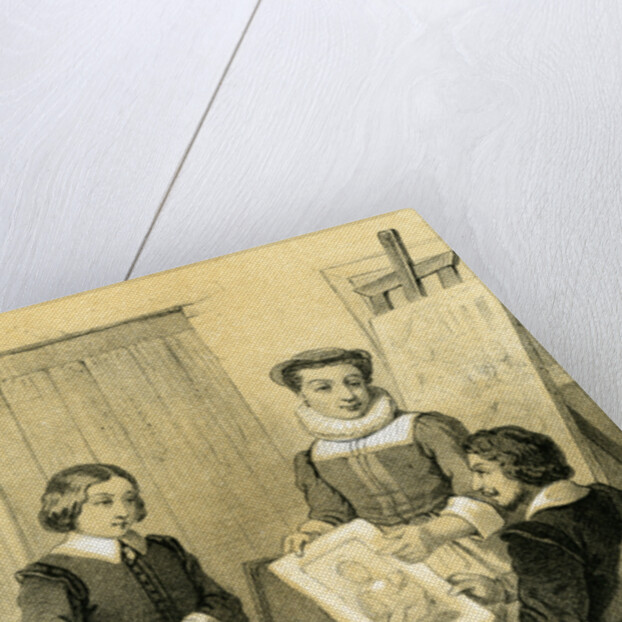 Nicoloas Poussin Nicolas Poussin Showing His Work to Quentin Varin France by Anonymous