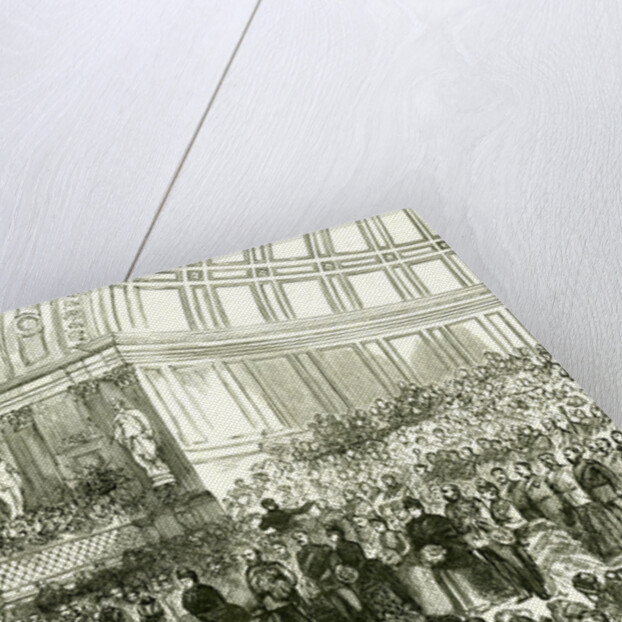 The People's Palace London UK 1887 Her Majesty Opening the Queen's Hall. East London. People Events by Anonymous