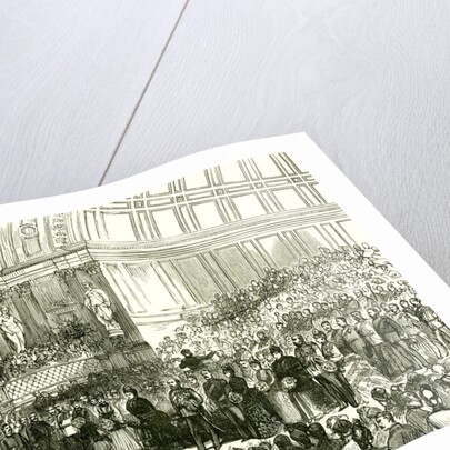 The People's Palace London UK 1887 Her Majesty Opening the Queen's Hall. East London. People Events by Anonymous