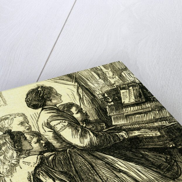 Mama at the Piano U.S.A. Teaching Little Songs to Little Ones Who Are to Sing Them 1866 United States, United States of America America by Anonymous