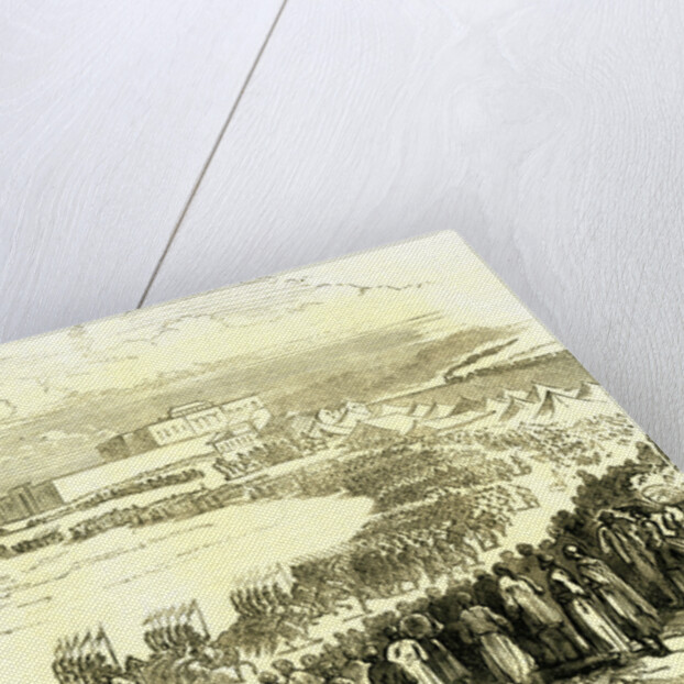 Abassieh Egypt Troops 1866 by Anonymous