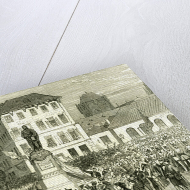 Antwerp Belgium Inauguration of the Statue of Teniers 1867 Antwerpen Anvers by Anonymous