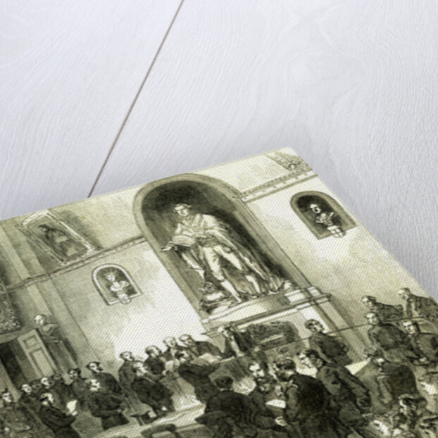 The Lord Mayor at Guildhall London UK 1867. Presenting Rewards for Saving Life from Fire London Great Britain by Anonymous