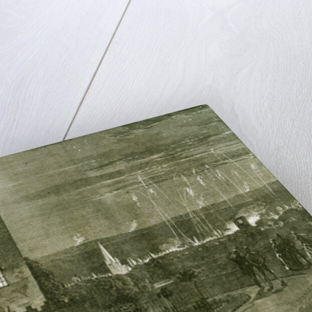 Kelso Castle 1867 UK The Queen's Visit to the Scottish Border the Fireworks and Beacon Fires Viewed from Floors Castle Great Britain by Anonymous