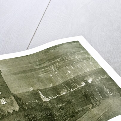 Kelso Castle 1867 UK The Queen's Visit to the Scottish Border the Fireworks and Beacon Fires Viewed from Floors Castle Great Britain by Anonymous