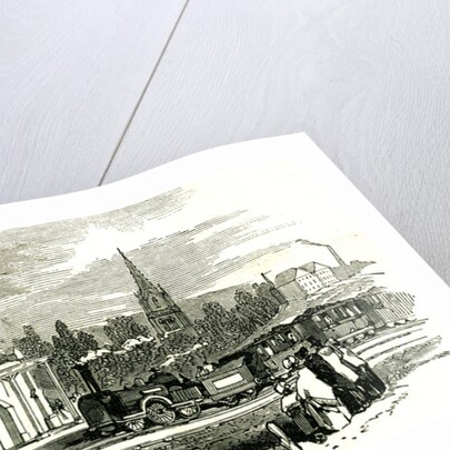 Harfleur the Station Opening of the Rouen and Havre Railway France 1847 by Anonymous