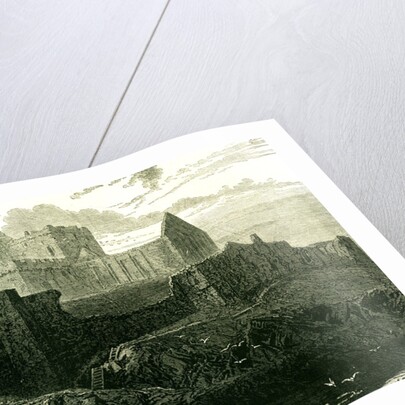 Peel Castle Isle of Man 1871 by Anonymous