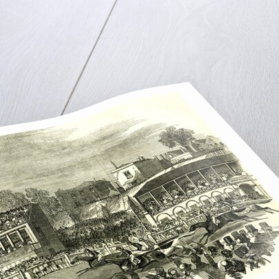 Chester UK 1846 Chester Races. The Race for the Cup by Anonymous