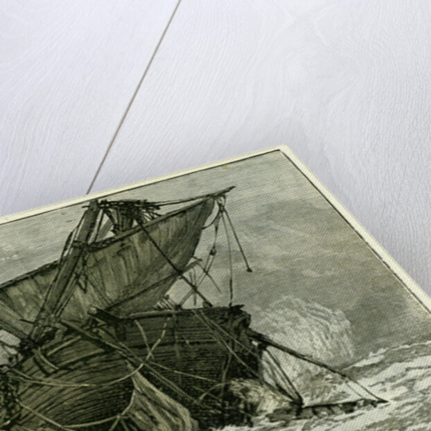 Wreck of the Tally Ho Eastbourne UK 1887 by Anonymous