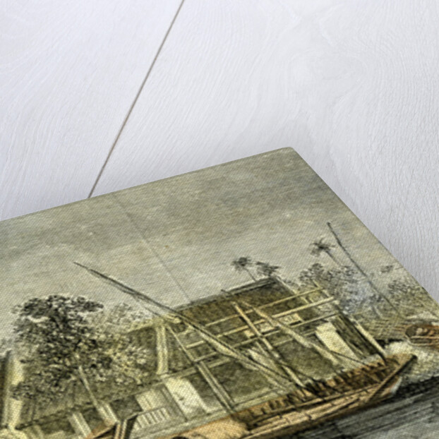 Chinese Part of Saigon Vietnam 19th Century by Anonymous