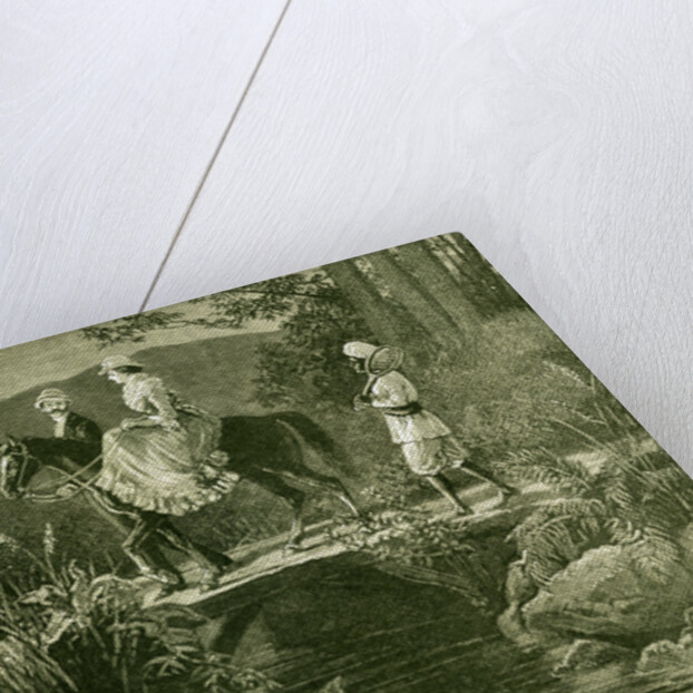 India 1885 Christmas at an Indian Hill Station Going Home after a Party. Bharat by Anonymous