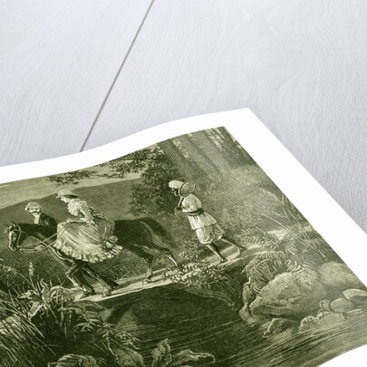 India 1885 Christmas at an Indian Hill Station Going Home after a Party. Bharat by Anonymous