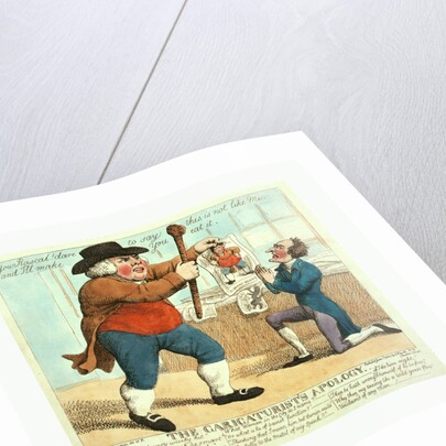 The caricaturist's apology by Giles Grinagain