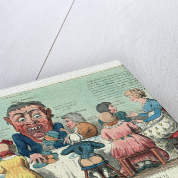 Miss Hibernia at John Bulls family dinner!! by Isaac Cruikshank