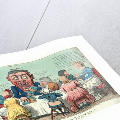 Miss Hibernia at John Bulls family dinner!! by Isaac Cruikshank