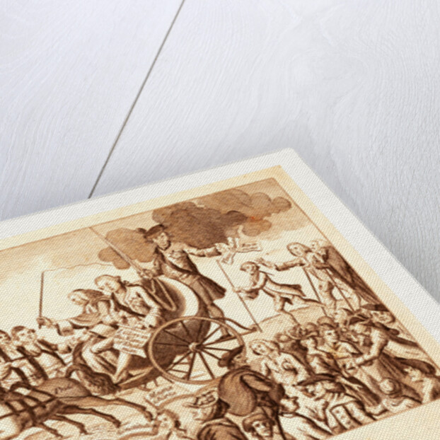 The political cartoon for the year 1775 by Anonymous