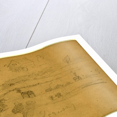 Battlefield landscape by Anonymous