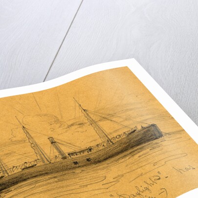 U.S. Gun Boat Daylight by Alfred R Waud