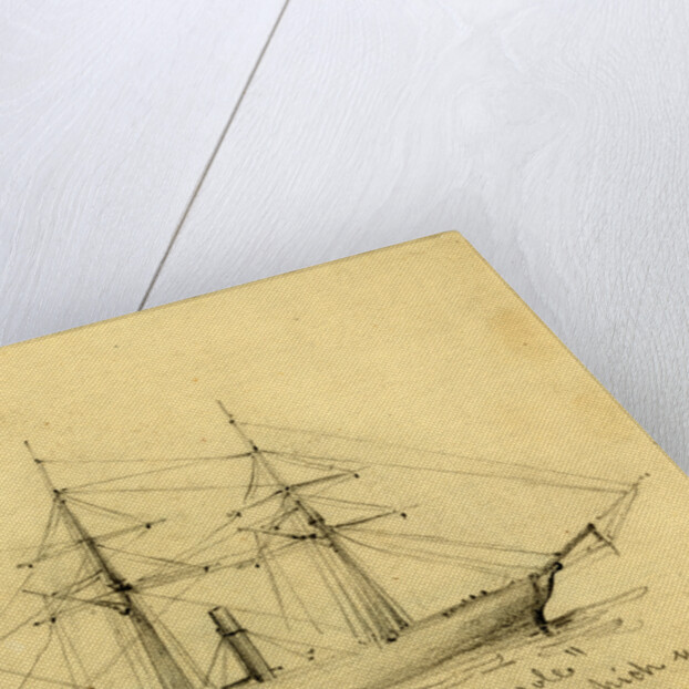 U.S. Gun Boat Seminole by Alfred R Waud