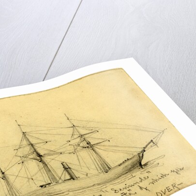 U.S. Gun Boat Seminole by Alfred R Waud