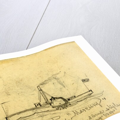 U.S. Tug Boat Mercury by Alfred R Waud