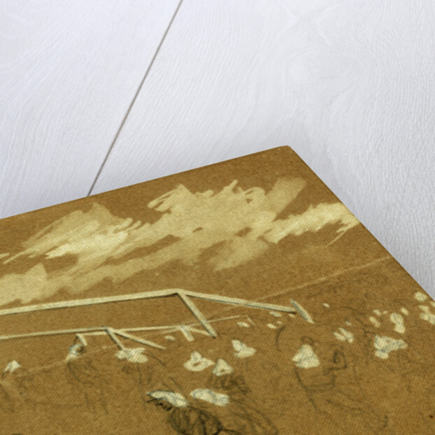 Jersey troops breaking the ground for a fort to defend Washington by Alfred R Waud