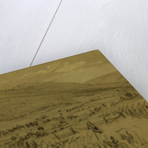 Distant view of Emmettsburg, scene of the rebel horse raid by Alfred R Waud