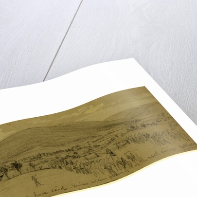 Distant view of Emmettsburg, scene of the rebel horse raid by Alfred R Waud