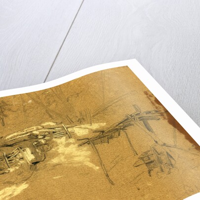 A settlers hut on the Red river by Alfred R Waud