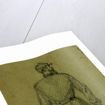 Single figure in uniform, seen from the rear by Alfred R Waud