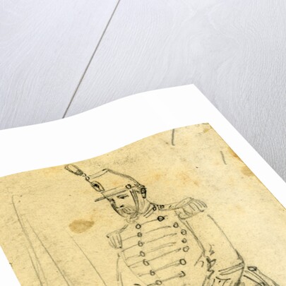Sketches of soldiers wearing the 7th New York Cavalry regiment uniform, 1861 by Alfred R Waud