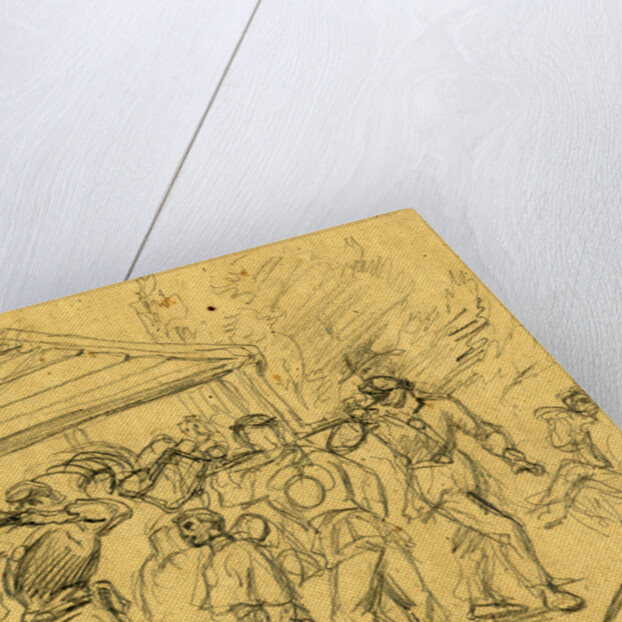 Thirsty men at a well, 1860-1865 by Alfred R Waud