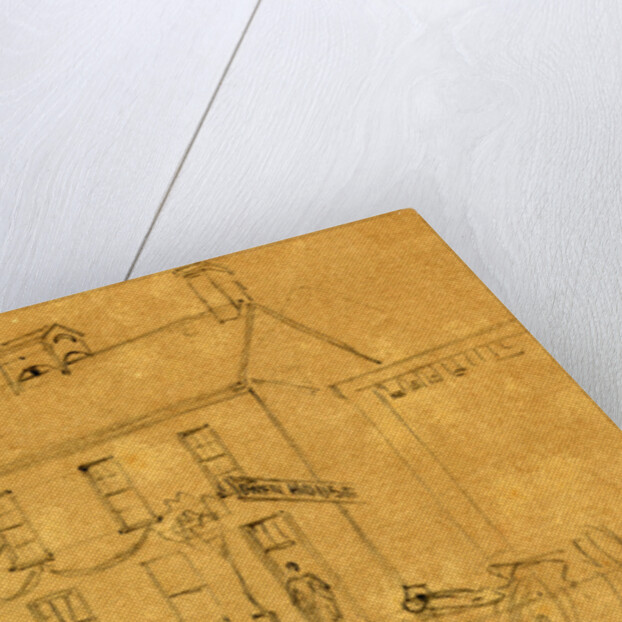 The Owen's House, Wash. D, 1865, assassination of Lincoln by Alfred R Waud