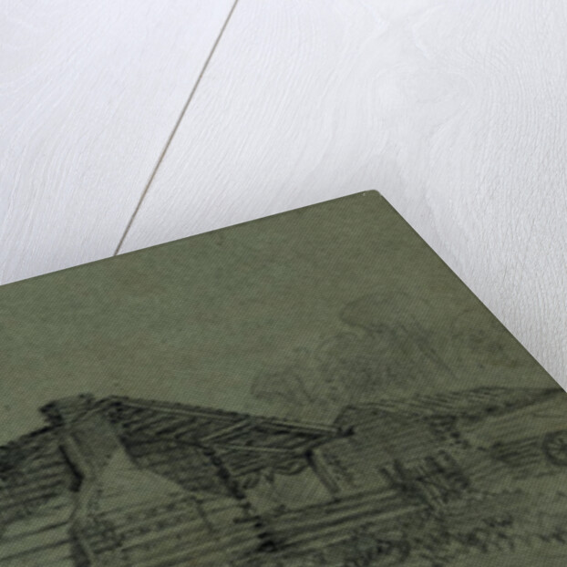 The Snodgrass House on the battlefield of Chickamauga by Alfred R Waud