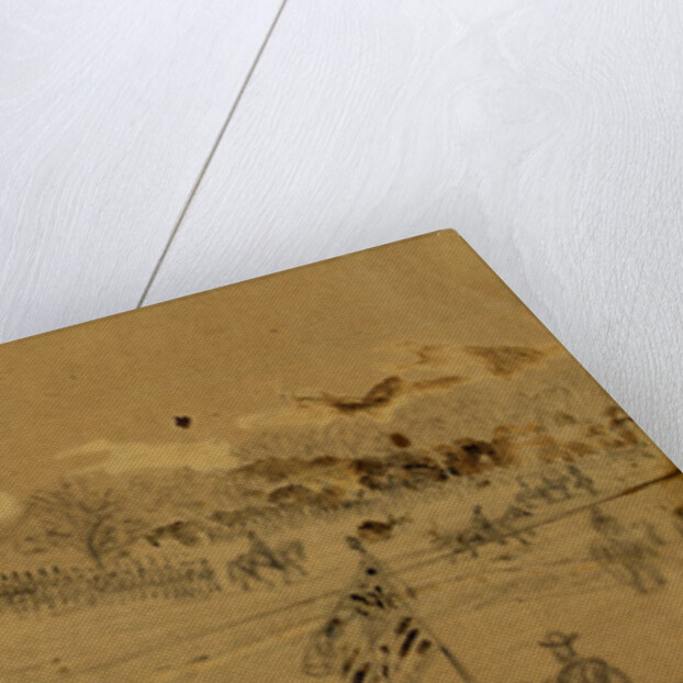 Couchs hd.quarters and afterwards center of our line of battle, 1863 May 3 by Alfred R Waud