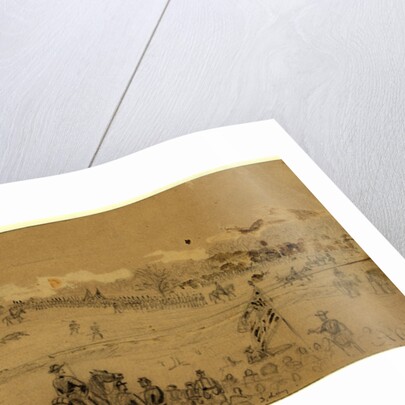 Couchs hd.quarters and afterwards center of our line of battle, 1863 May 3 by Alfred R Waud