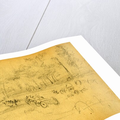 Sutlers crossing Bull Run 61, 1861 ca. July 21 by Alfred R Waud