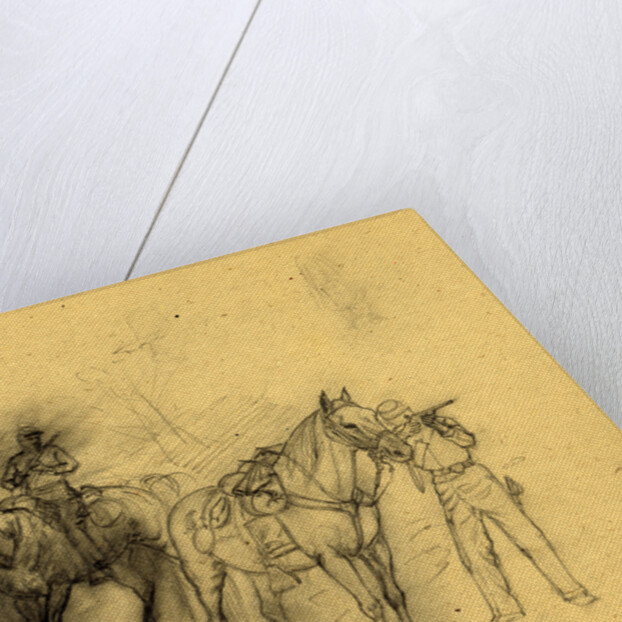 Two cavalrymen, 1864 by Alfred R Waud