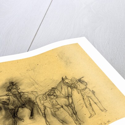 Two cavalrymen, 1864 by Alfred R Waud