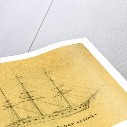 Macedonian, sloop of war by Alfred R Waud