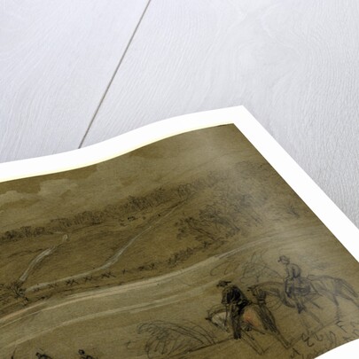 8th Penn Cavalry, crossing at Ely's Ford, before battle of Chancellorsville, 1863 April-May by Alfred R Waud