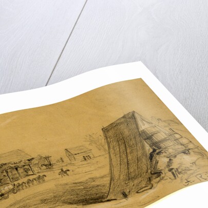 Stables and Negro servants tent, hd.qtrs Army of the Potomac, 1863 ca. March by Alfred R Waud