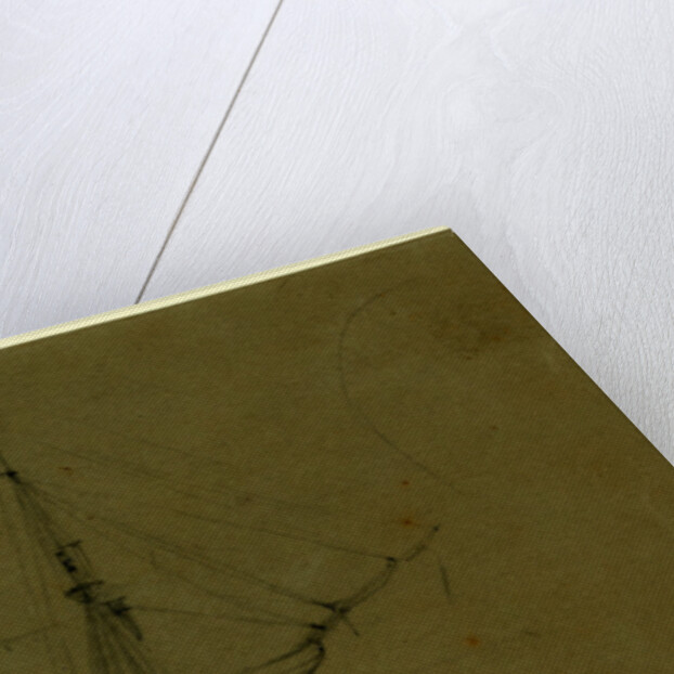 Supply, Broadside view of frigate, 1860-1865 by Alfred R Waud