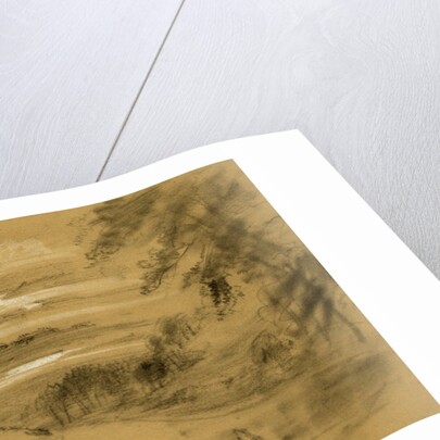 Ruined dwelling, town in distance by Alfred R Waud