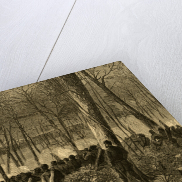 Major-General Wadsworth fighting in the Wilderness, 1864 May 5-7 by Alfred R Waud